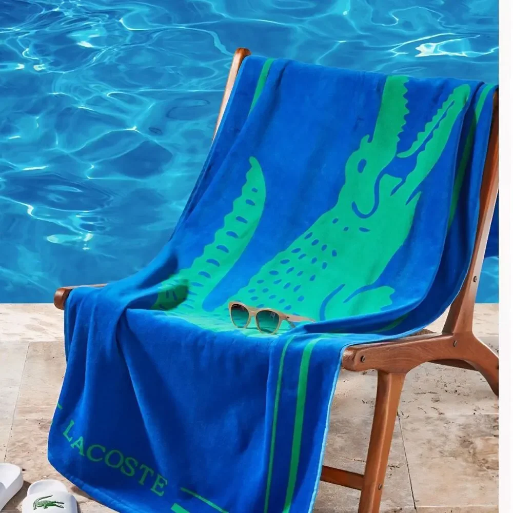 Lacoste Big Logo Beach Towel